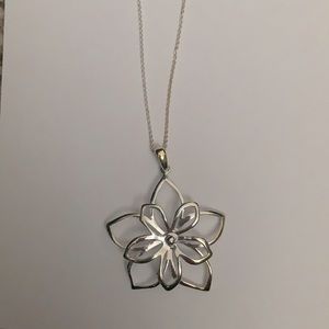 Silver Flower Necklace